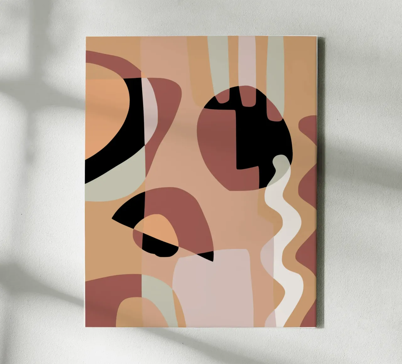 Beige mash up 03 tela con Cornice a cassetta da Little Dean