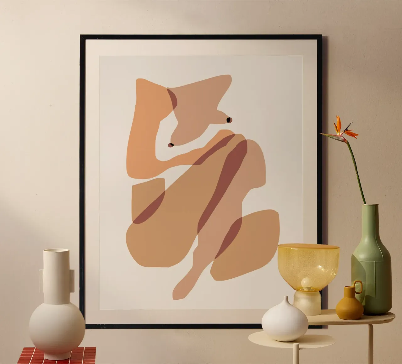 Beige nudo 10 poster da Little Dean