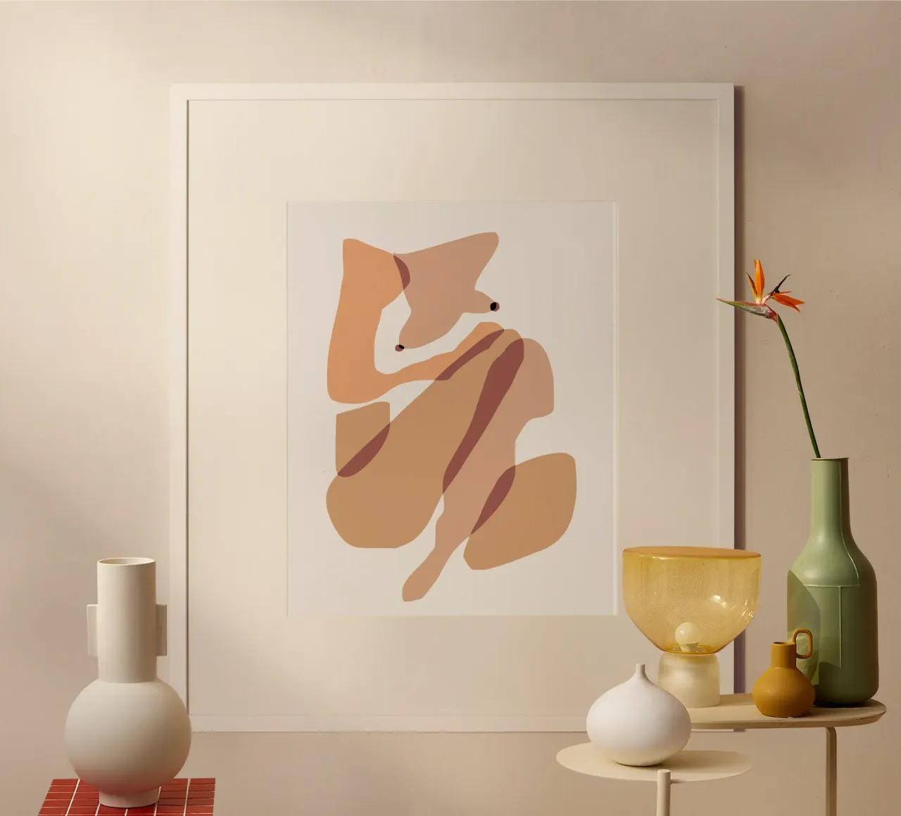 Beige nudo 10 poster da Little Dean