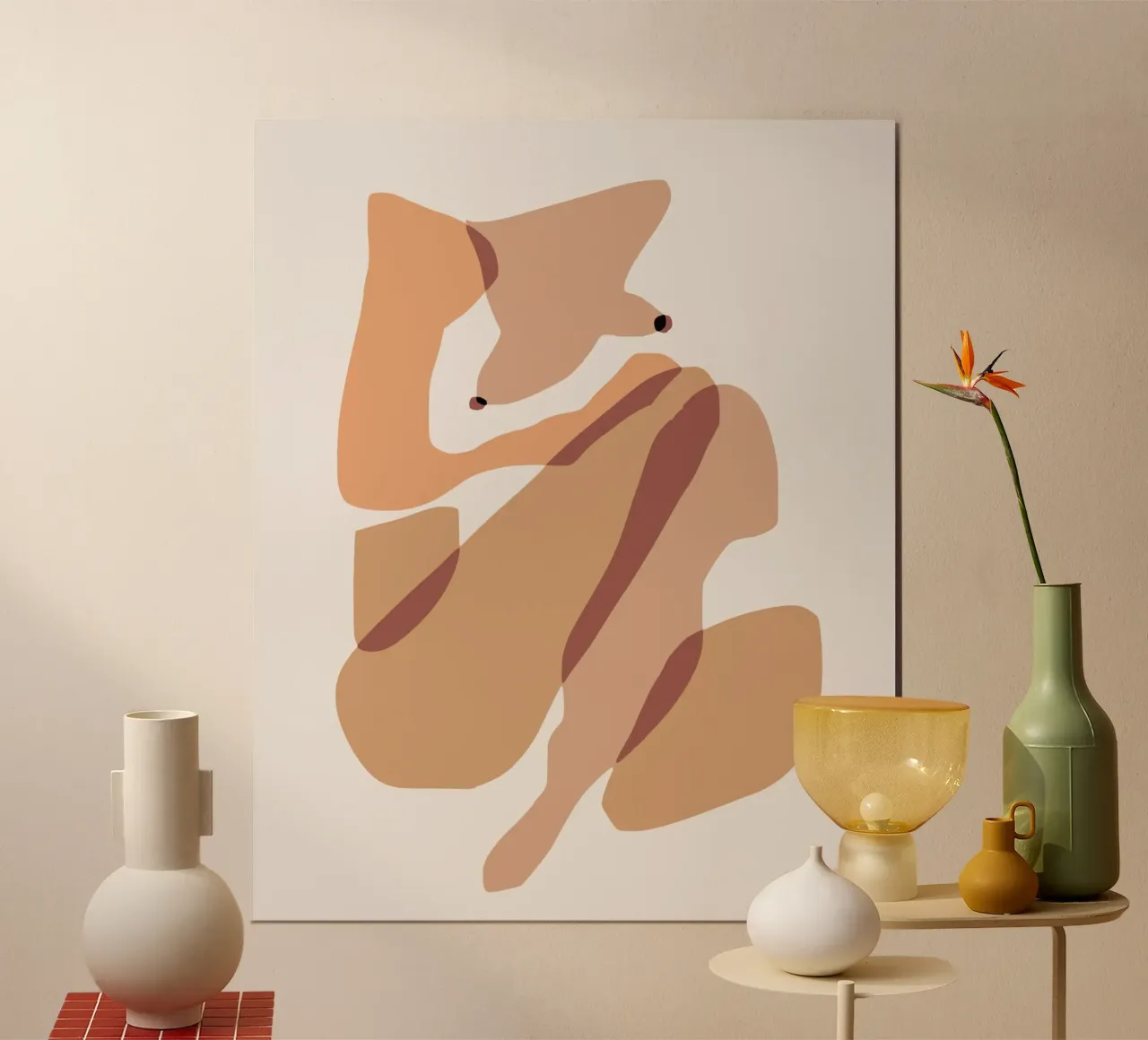 Beige nudo 10 poster da Little Dean