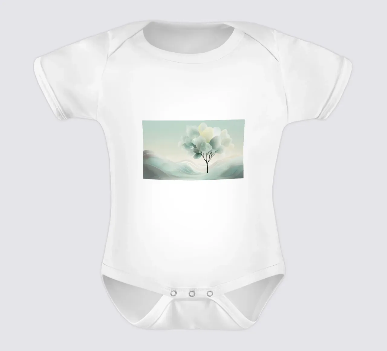 Ätherische Winterruhe Kurzarm Babybody von Artistic-shop
