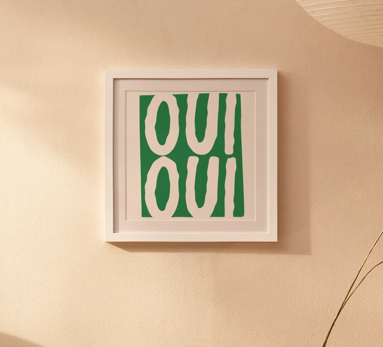 Oui Oui, poster francese, regalo francese, poster, regalo per la casa poster con telaio in legno da DolceVita