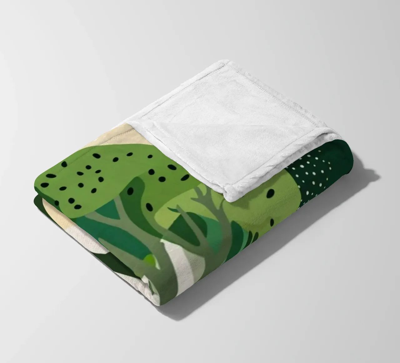 Paesaggio astratto e verdeggiante: Un albero della vita in una foresta moderna coperta in pile da Artistic-shop