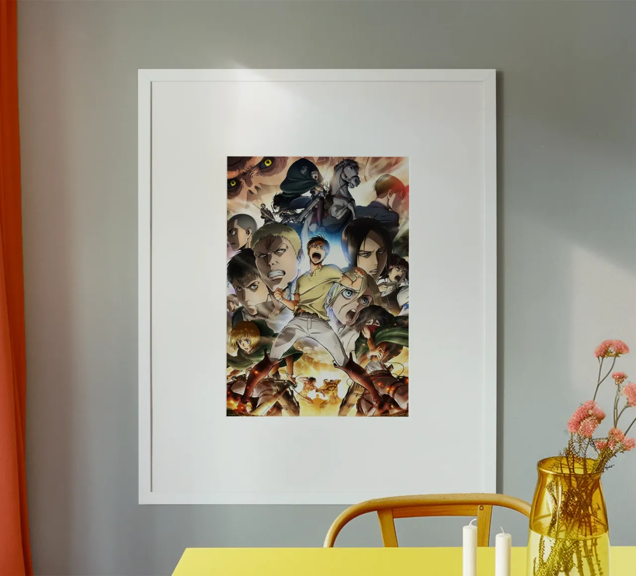 Eren contro l'armatura del Titano poster da mary shop