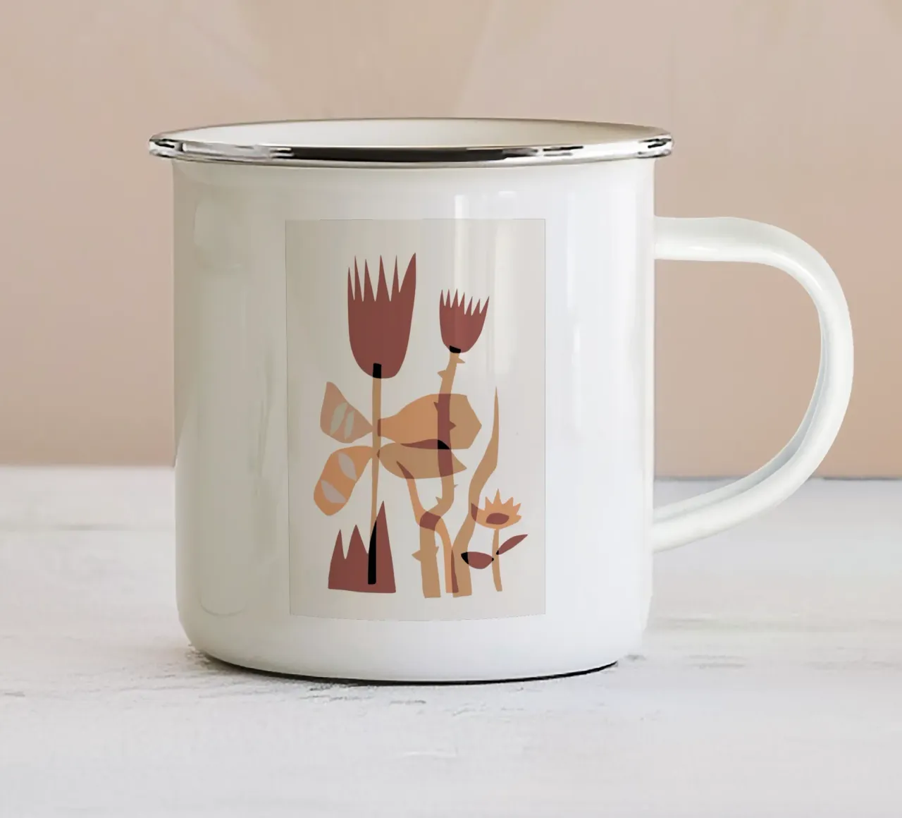 Fiore stravagante 04 tazza in smalto da Little Dean