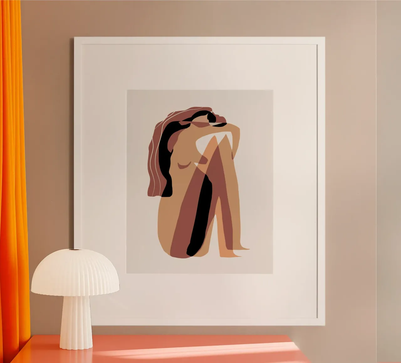 Beige nudo 12 poster da Little Dean