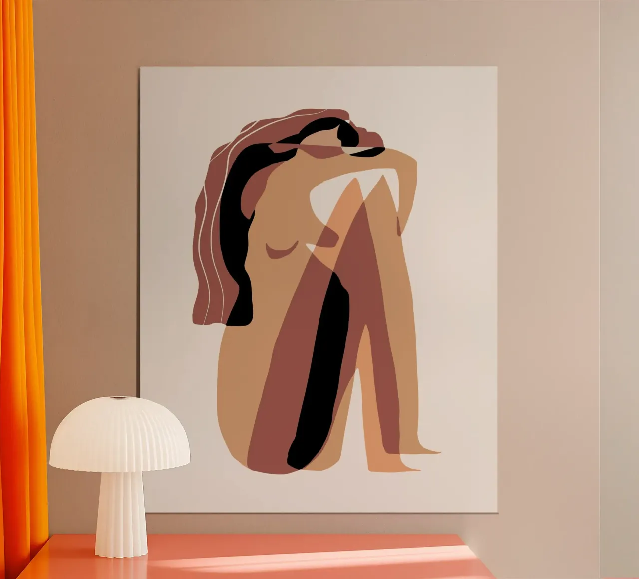 Beige nudo 12 poster da Little Dean
