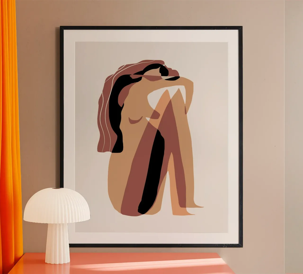 Beige nudo 12 poster da Little Dean