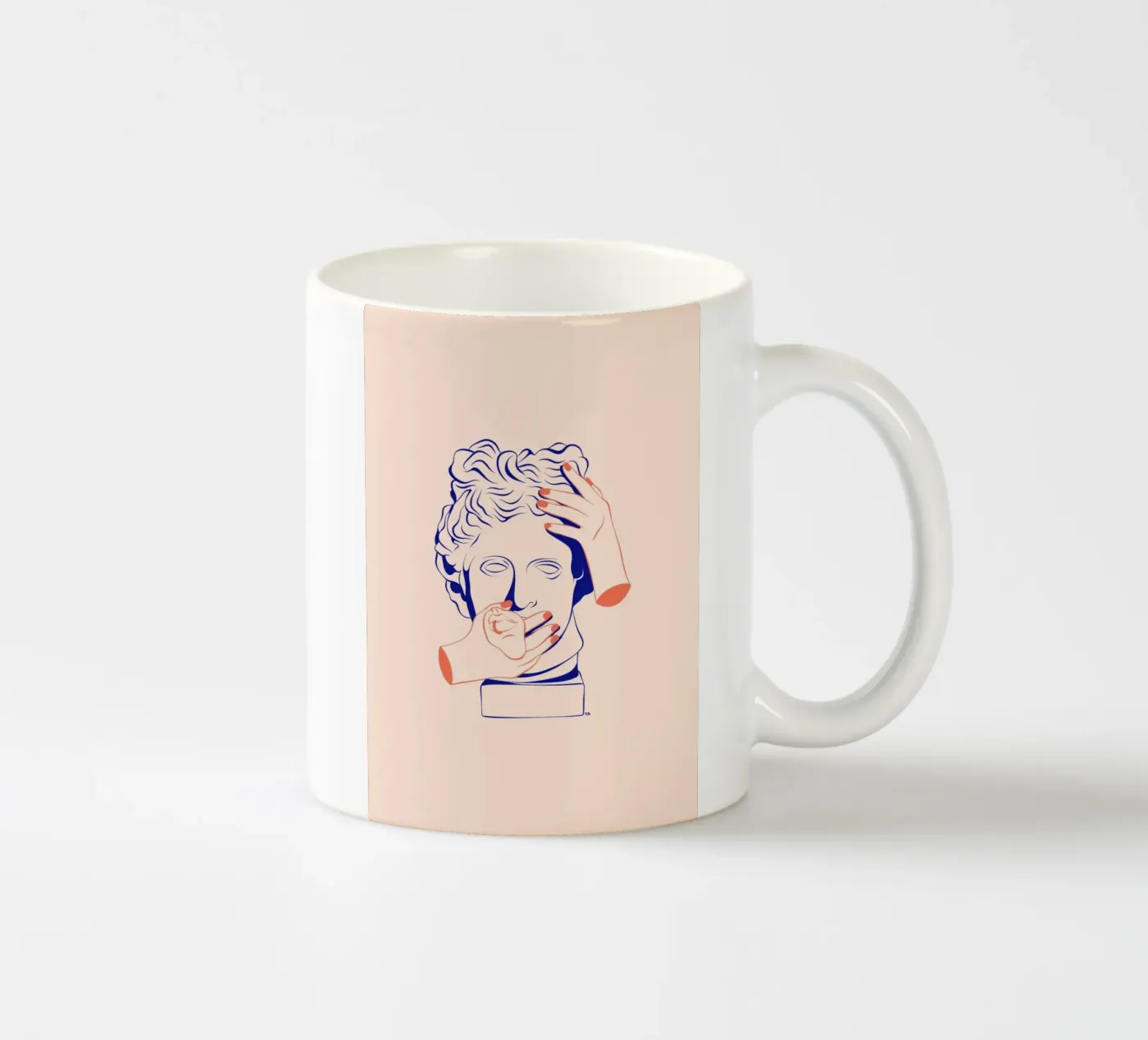 Statue ceramic mug by Lise.ya