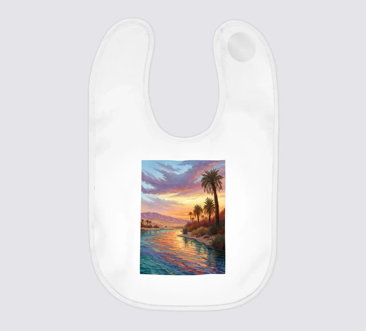 Oasi dell'ora d'oro: L'abbraccio di un fiume del deserto bavaglino da Artistic-shop