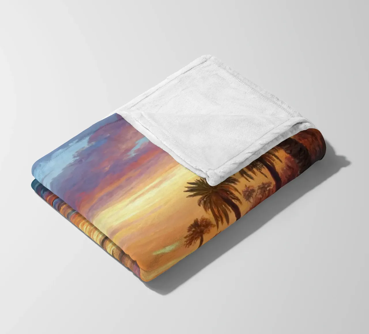 Oasi dell'ora d'oro: L'abbraccio di un fiume del deserto coperta in pile da Artistic-shop