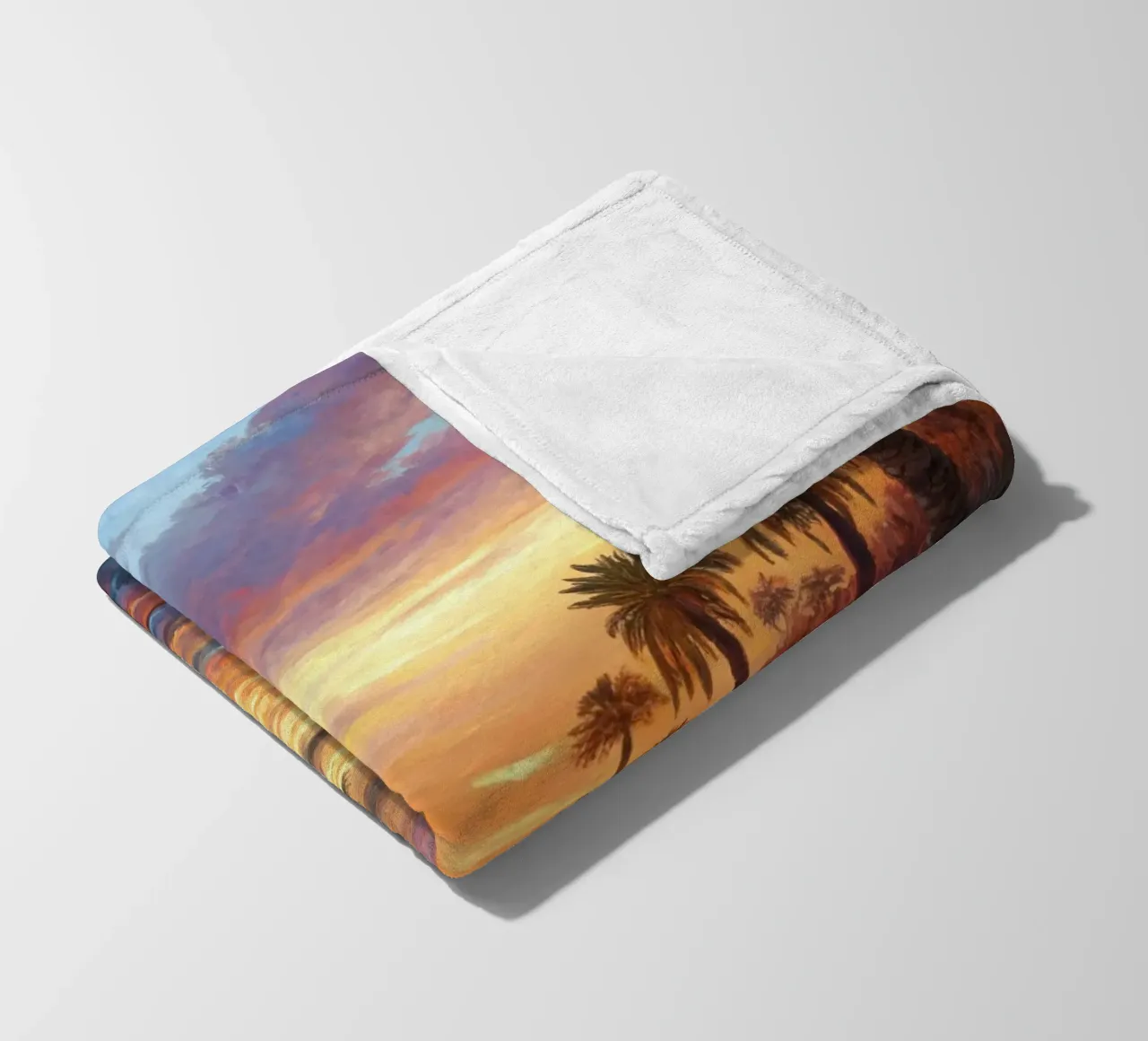 Oasi dell'ora d'oro: L'abbraccio di un fiume del deserto coperta in pile da Artistic-shop