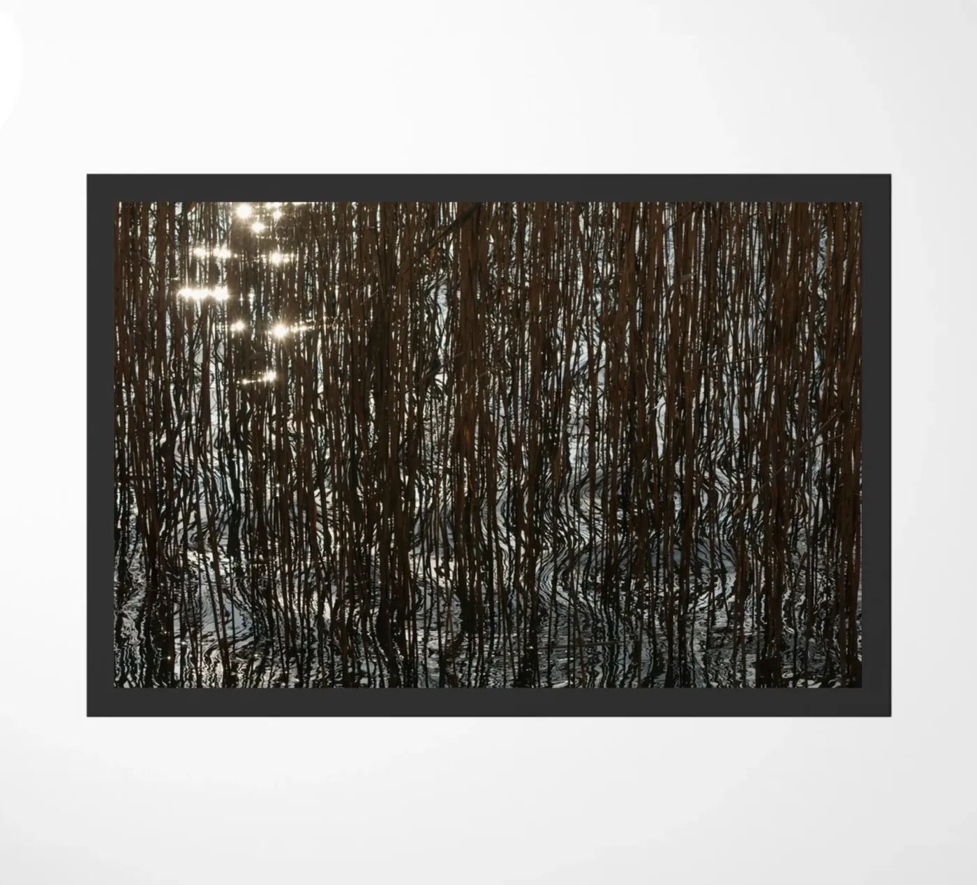 Distorted reflections doormat by Carol Maia