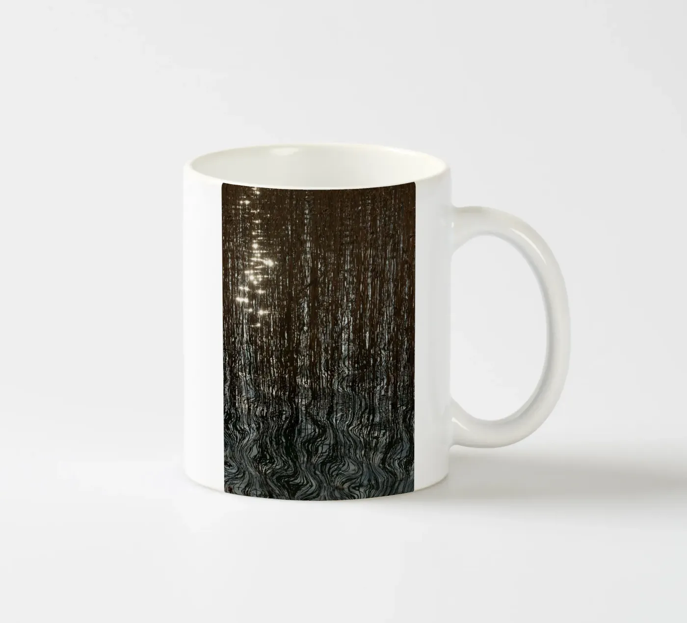 Distorted reflections ceramic mug by Carol Maia