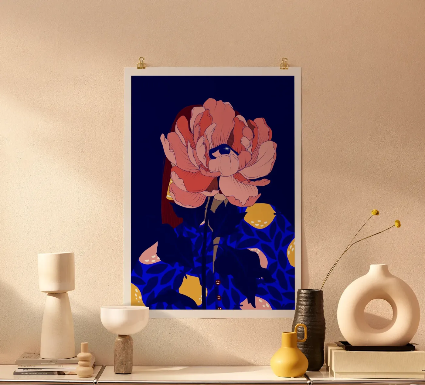 Donna fiore poster da Lise.ya