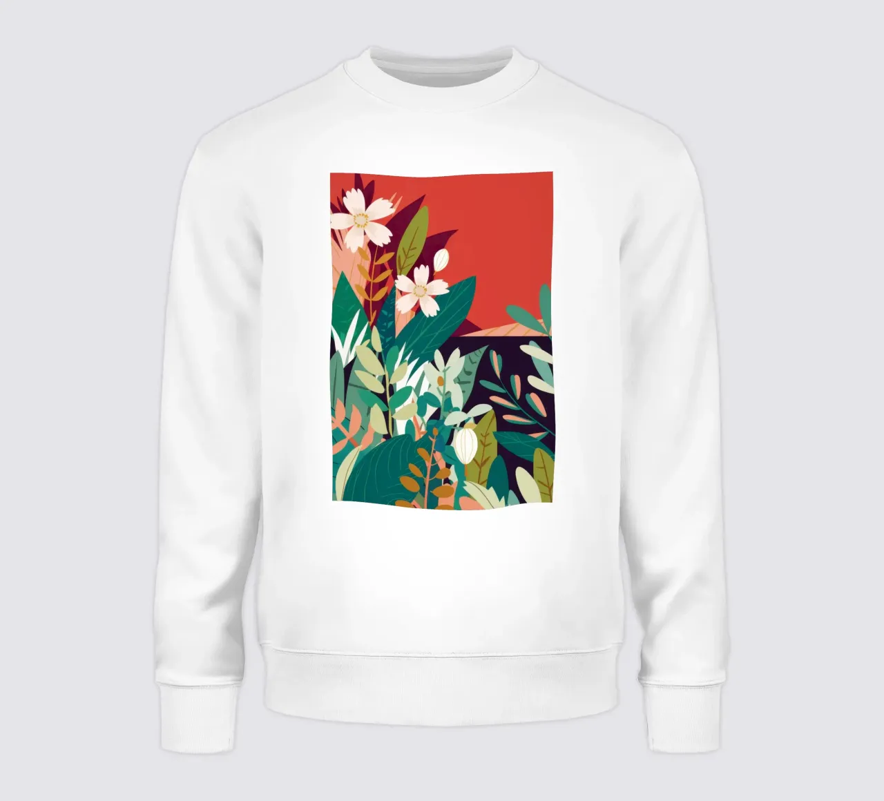 Red Bloom Quietud sudadera de Frame Aura