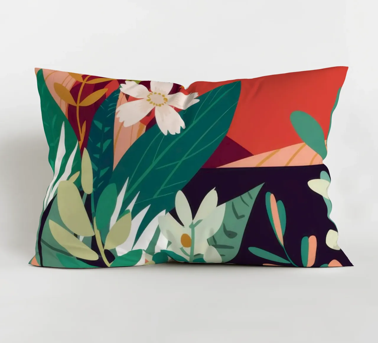 Fiore rosso Immobile cuscino da Frame Aura