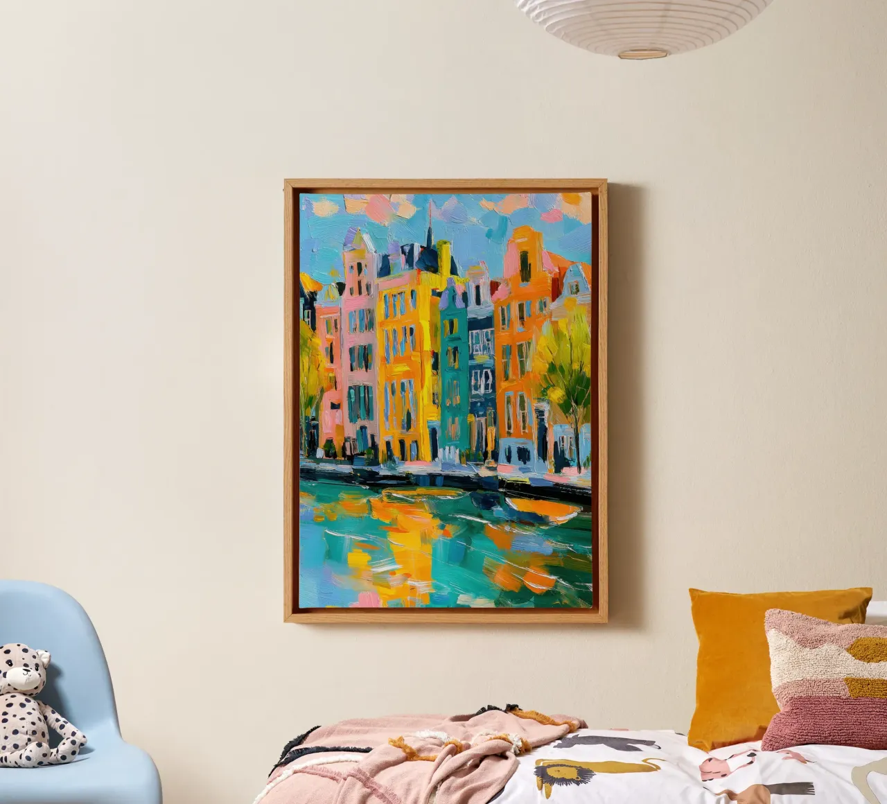 Amsterdam si rivolge all'Impressionismo tela con Cornice a cassetta da Nikis Art Studio