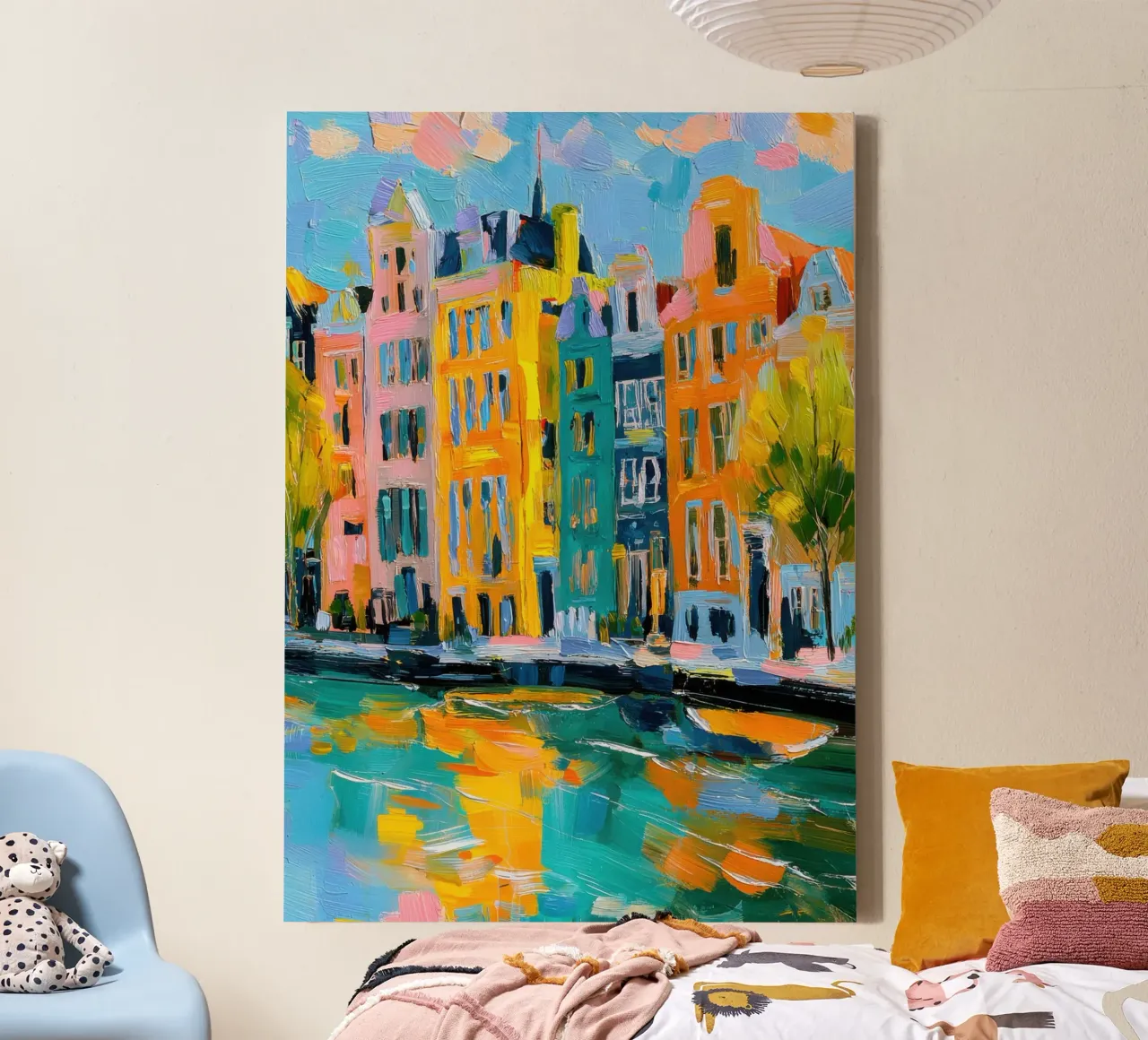 Amsterdam si rivolge all'Impressionismo tela con Cornice a cassetta da Nikis Art Studio