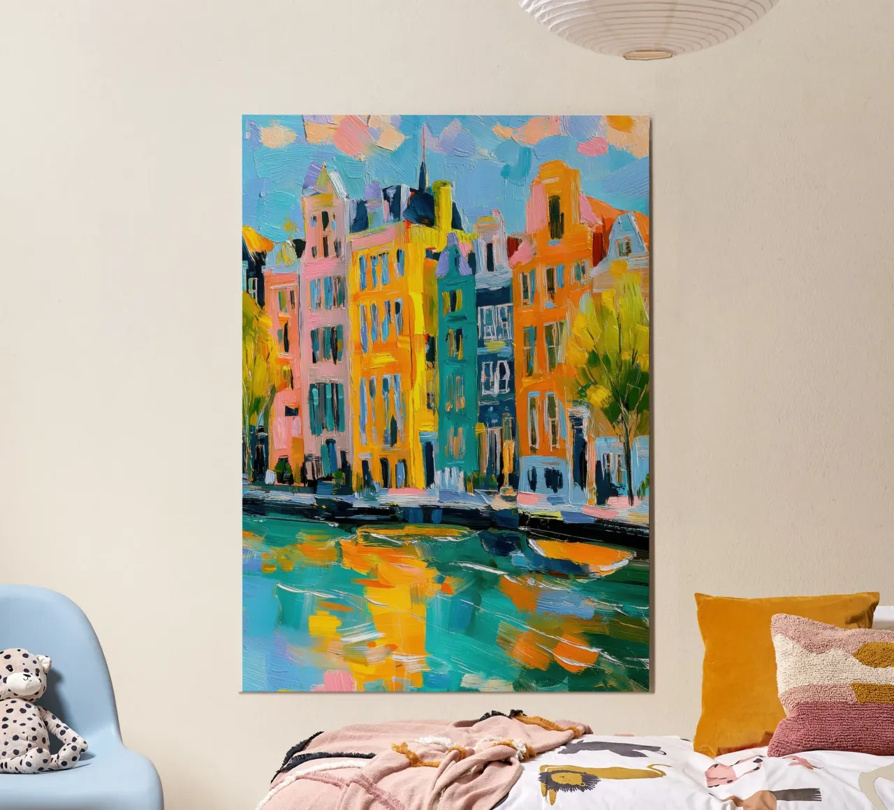 Amsterdam si rivolge all'Impressionismo poster con telaio in plastica da Nikis Art Studio