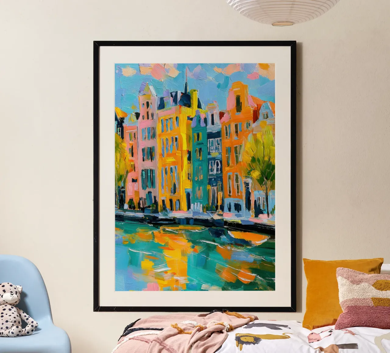 Amsterdam si rivolge all'Impressionismo poster con telaio in plastica da Nikis Art Studio