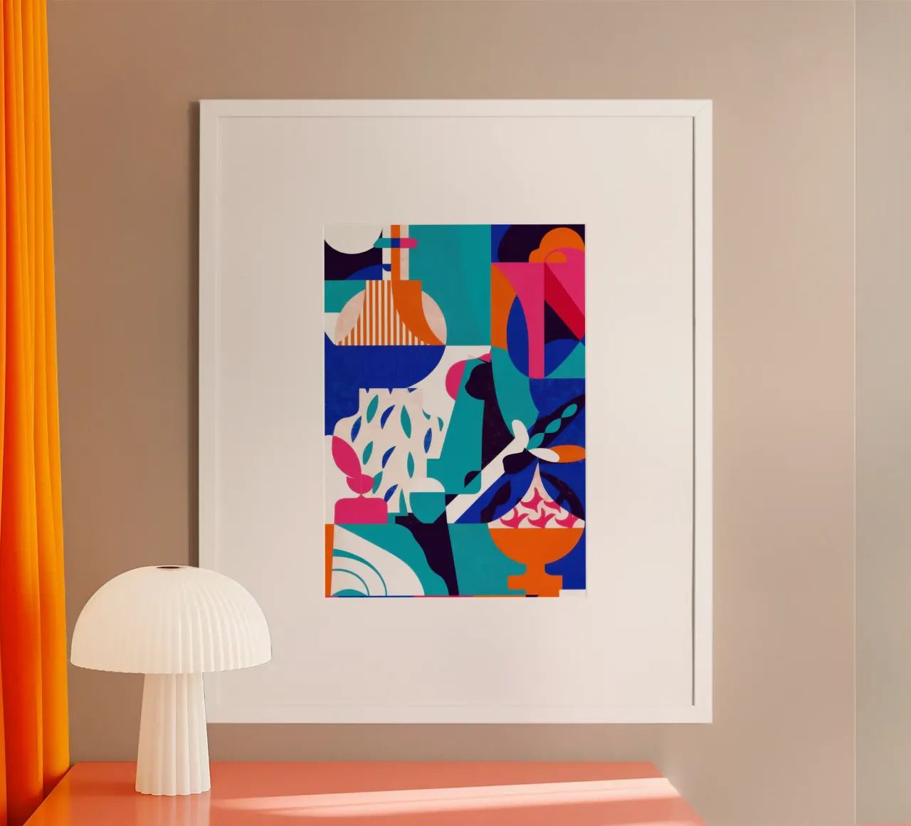 Abstract Ice Cream Joy poster by Frame Aura
