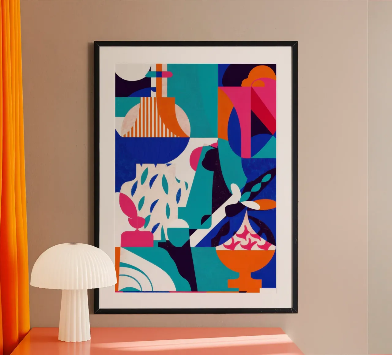 Abstract Ice Cream Joy poster by Frame Aura