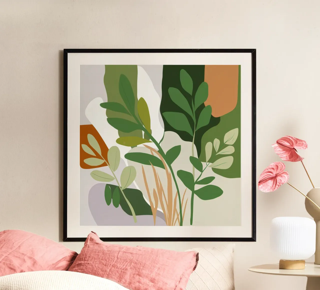 La quiete del giardino delle farfalle poster da Frame Aura