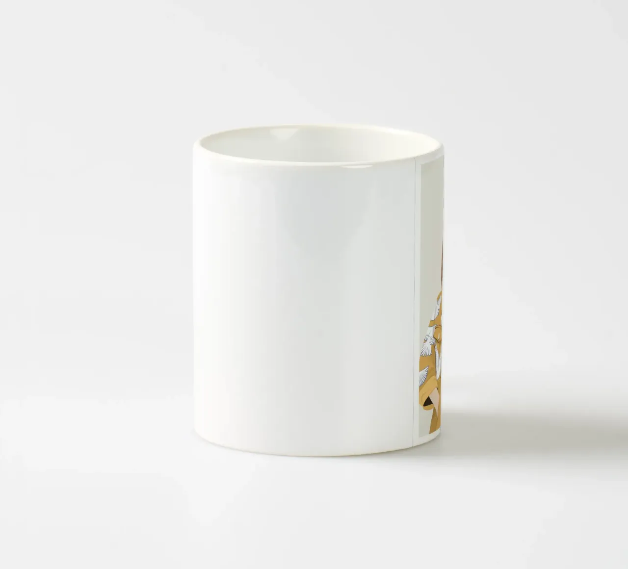 Donna con uccelli tazza in ceramica da Lise.ya