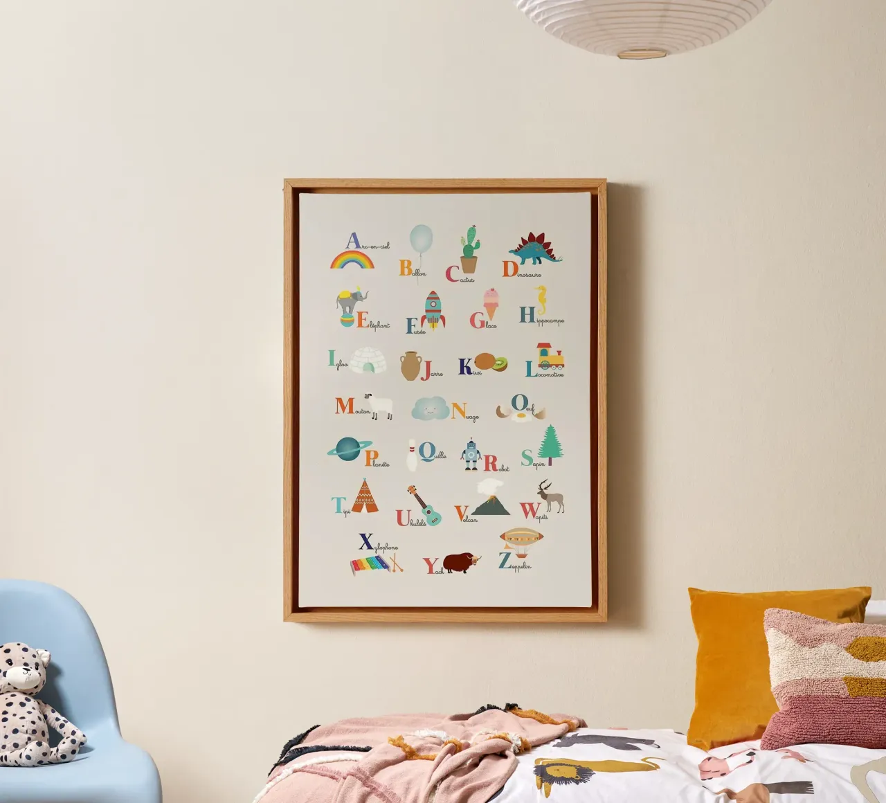 nature symbol alphabet canvas met Baklijst van willife