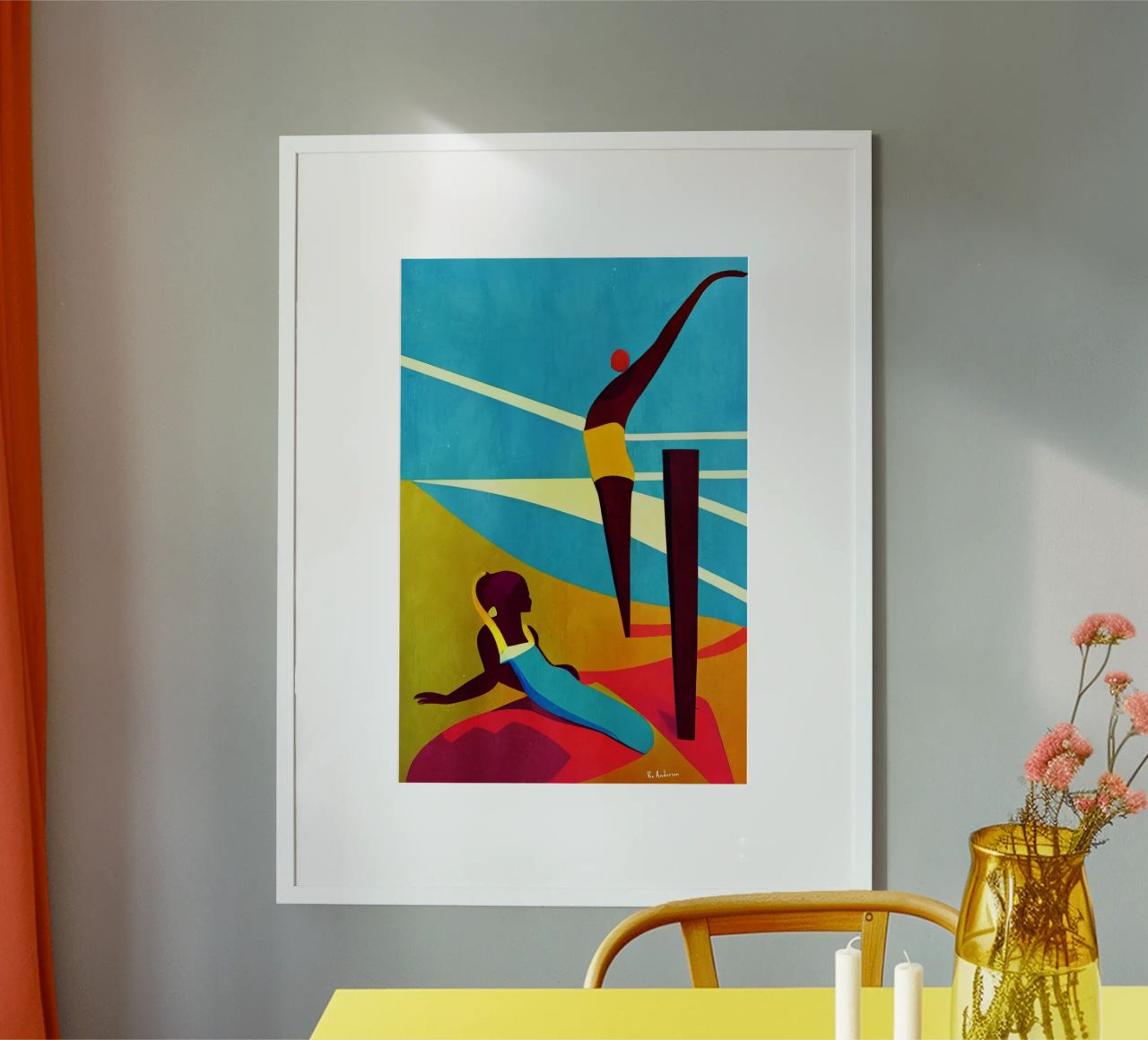 Martinique, Sur La Plage poster by Bo Anderson