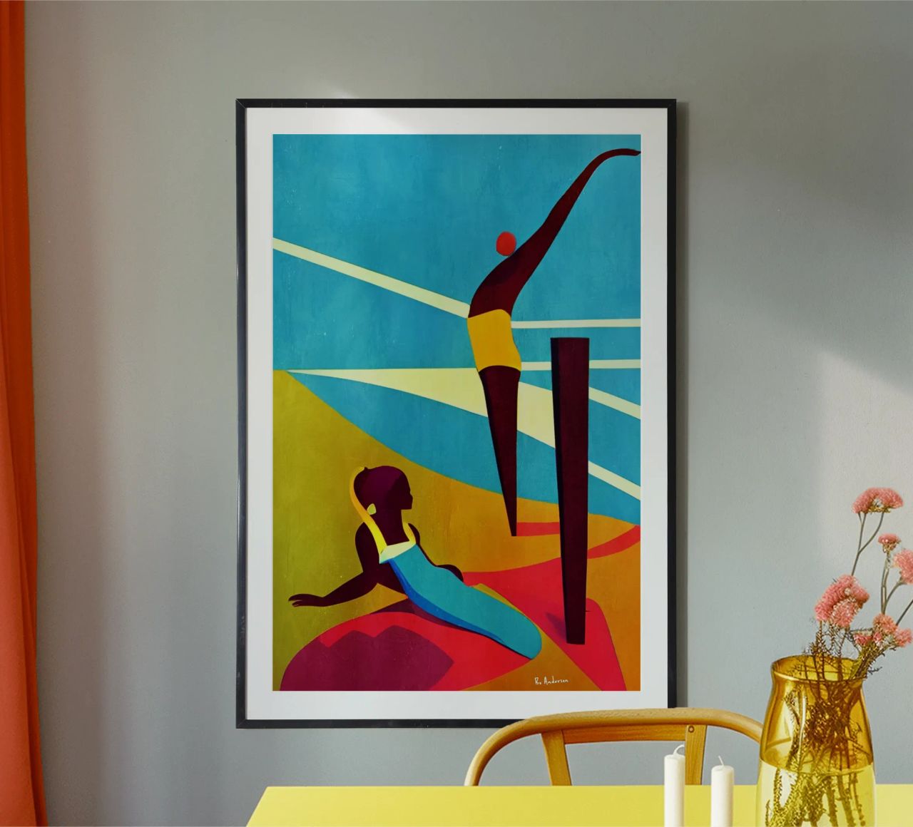 Martinique, Sur La Plage poster by Bo Anderson