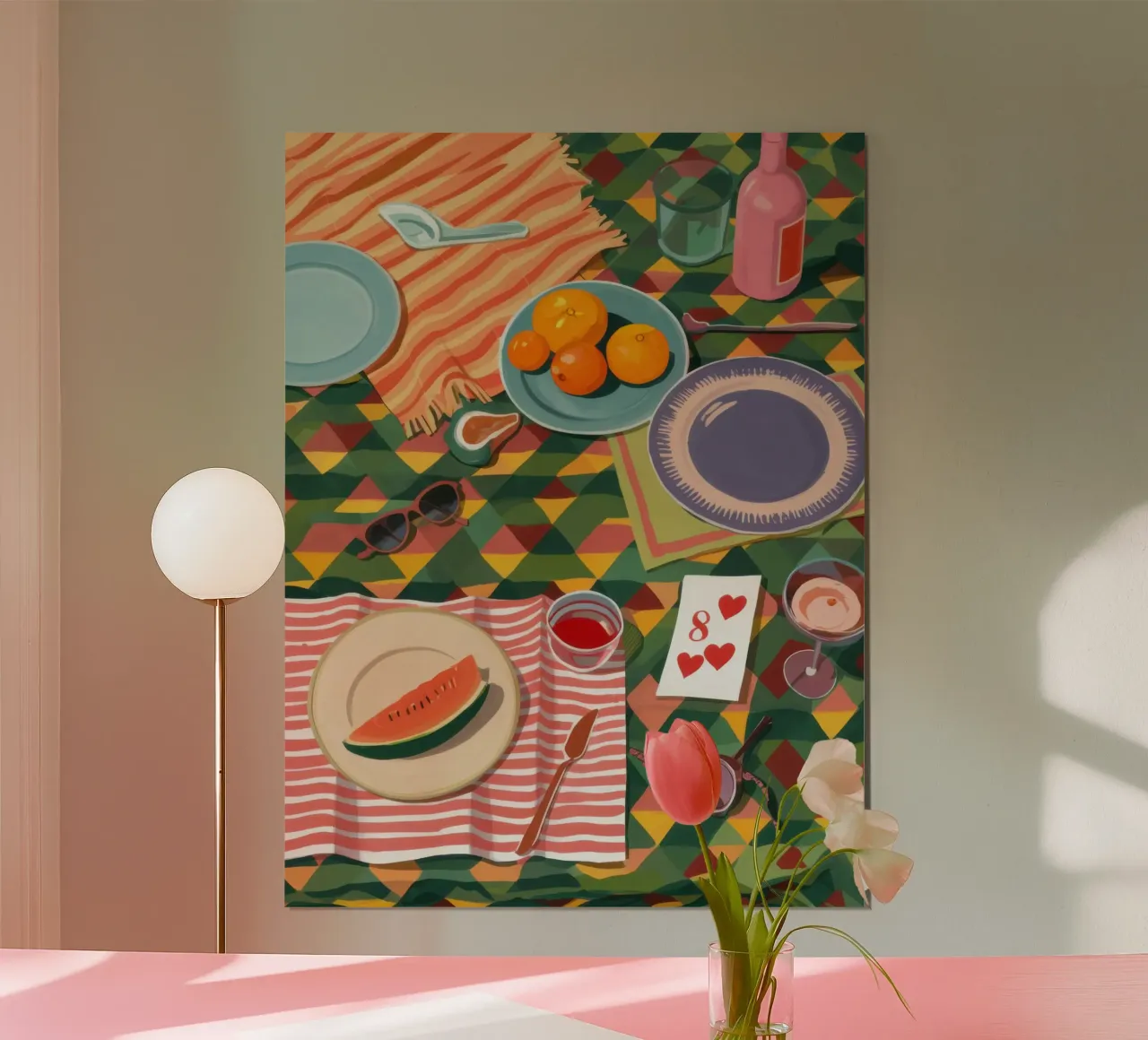 Pastorales Picknick in Perfektion Poster von Frame Aura