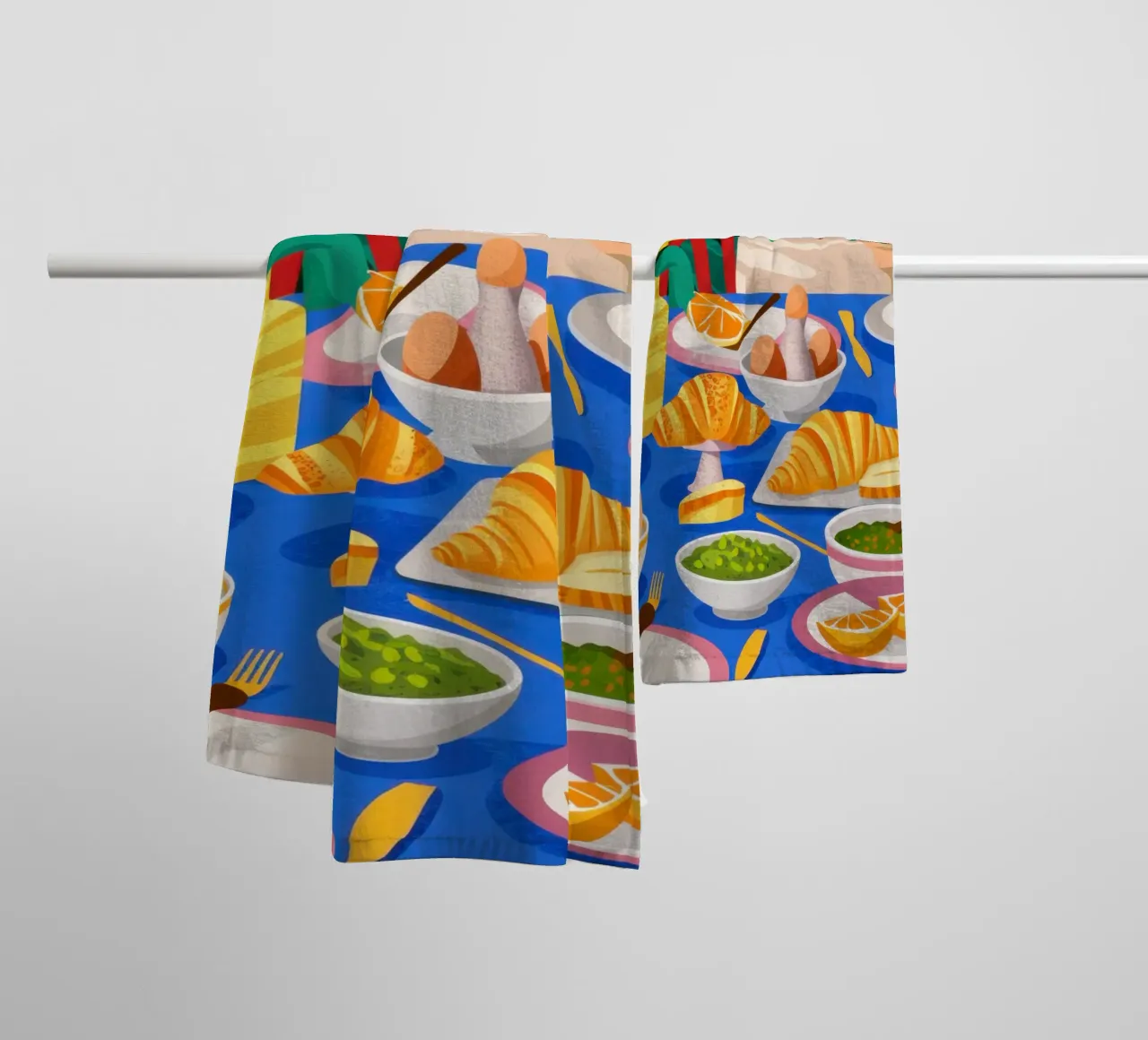 Sunflower Feast Spread towel by Frame Aura