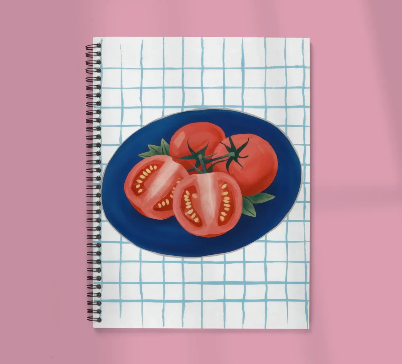 Tomate auf Riffelteller Ringbuch von Frame Aura