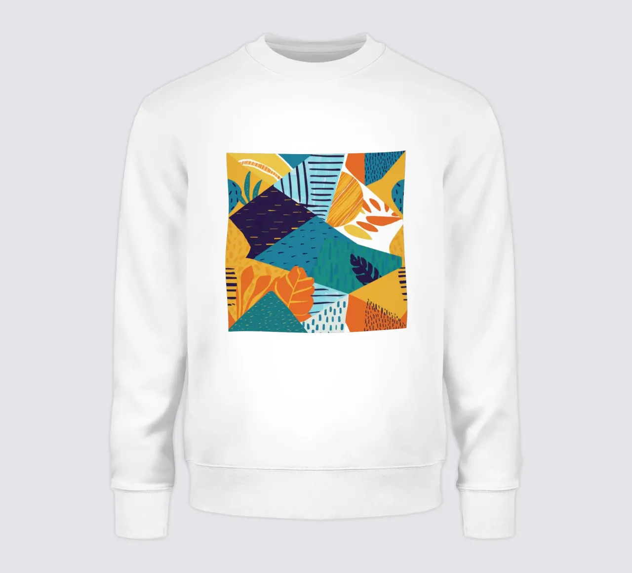 Patrón geométrico de fragmentos sudadera de Frame Aura