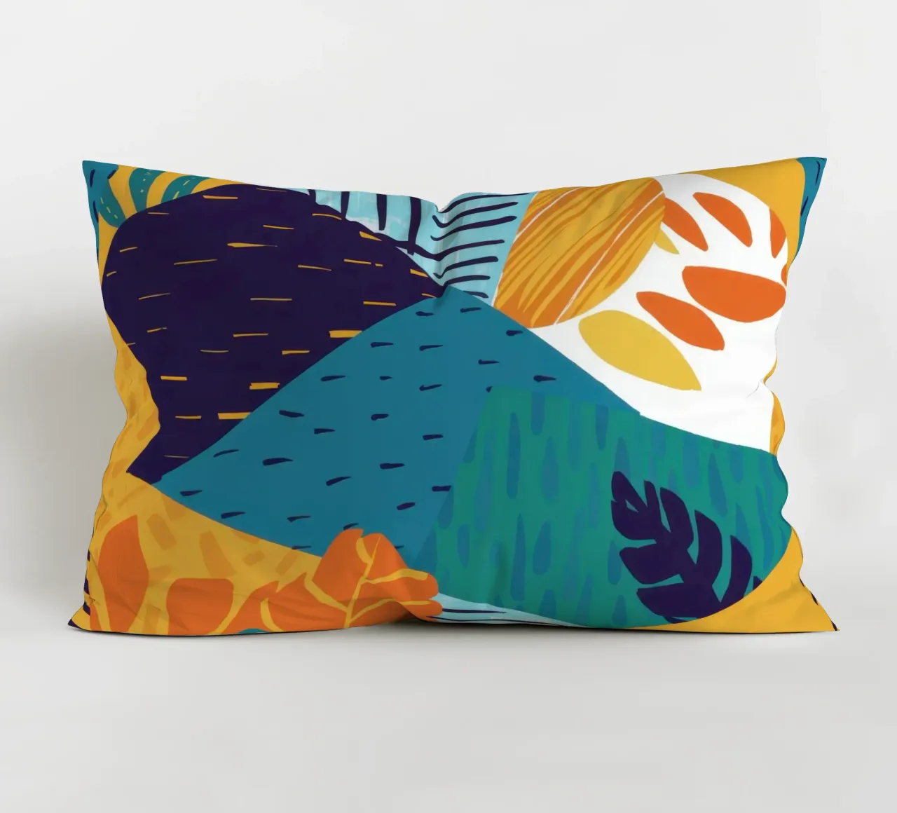 Geometric Shard Pattern decorative cushion by Frame Aura