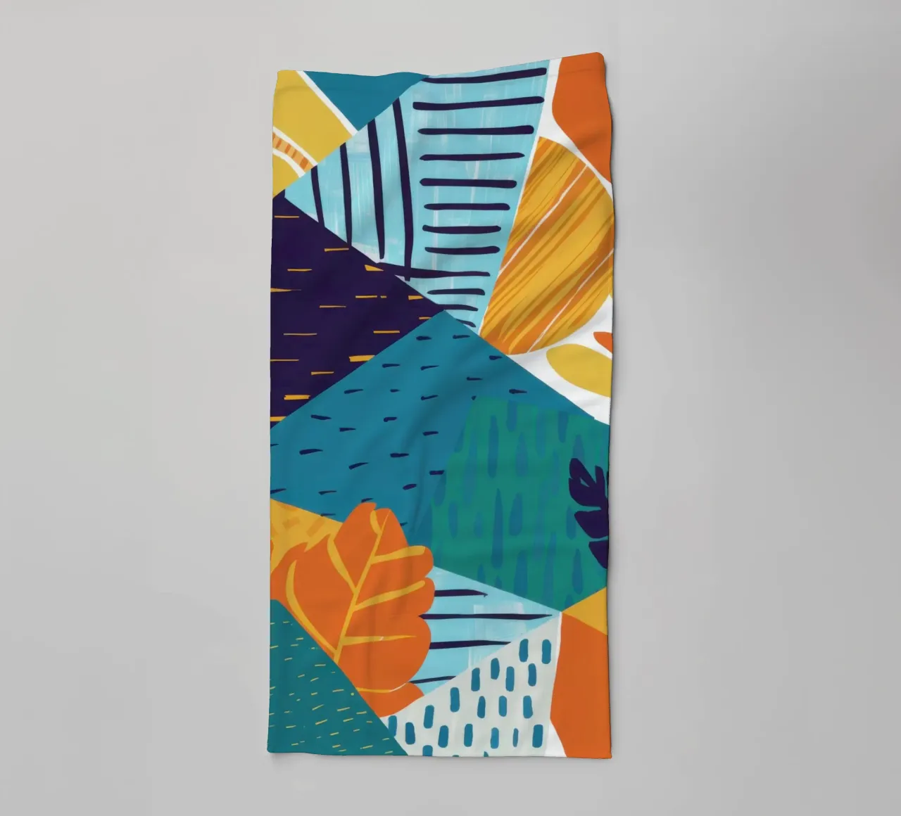 Geometric Shard Pattern towel by Frame Aura
