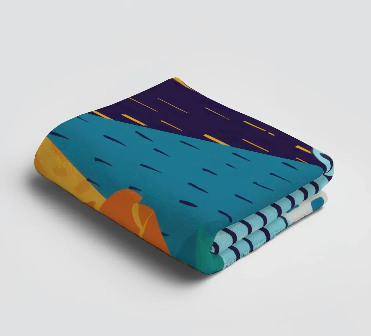 Geometric Shard Pattern towel by Frame Aura