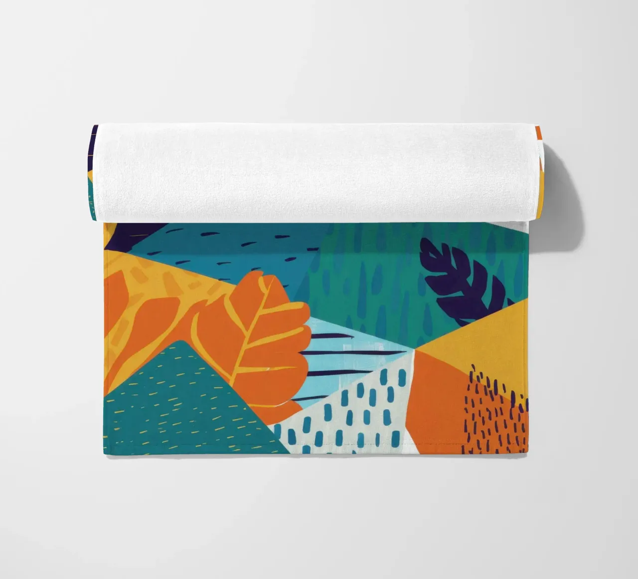 Geometric Shard Pattern beach towel by Frame Aura