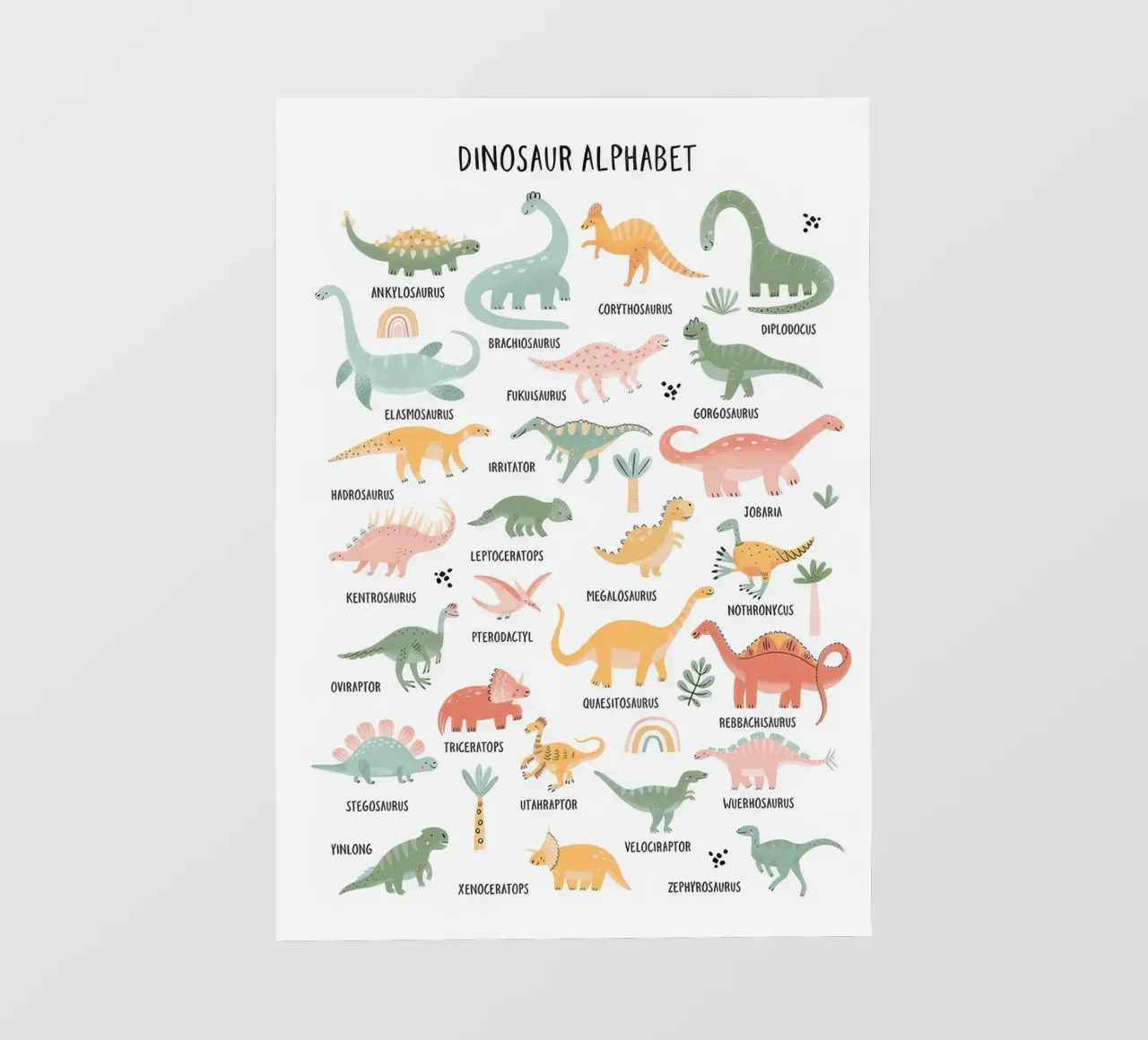 Dino saurus Alphabet 1 Backlit Folie von Panait Ivascu