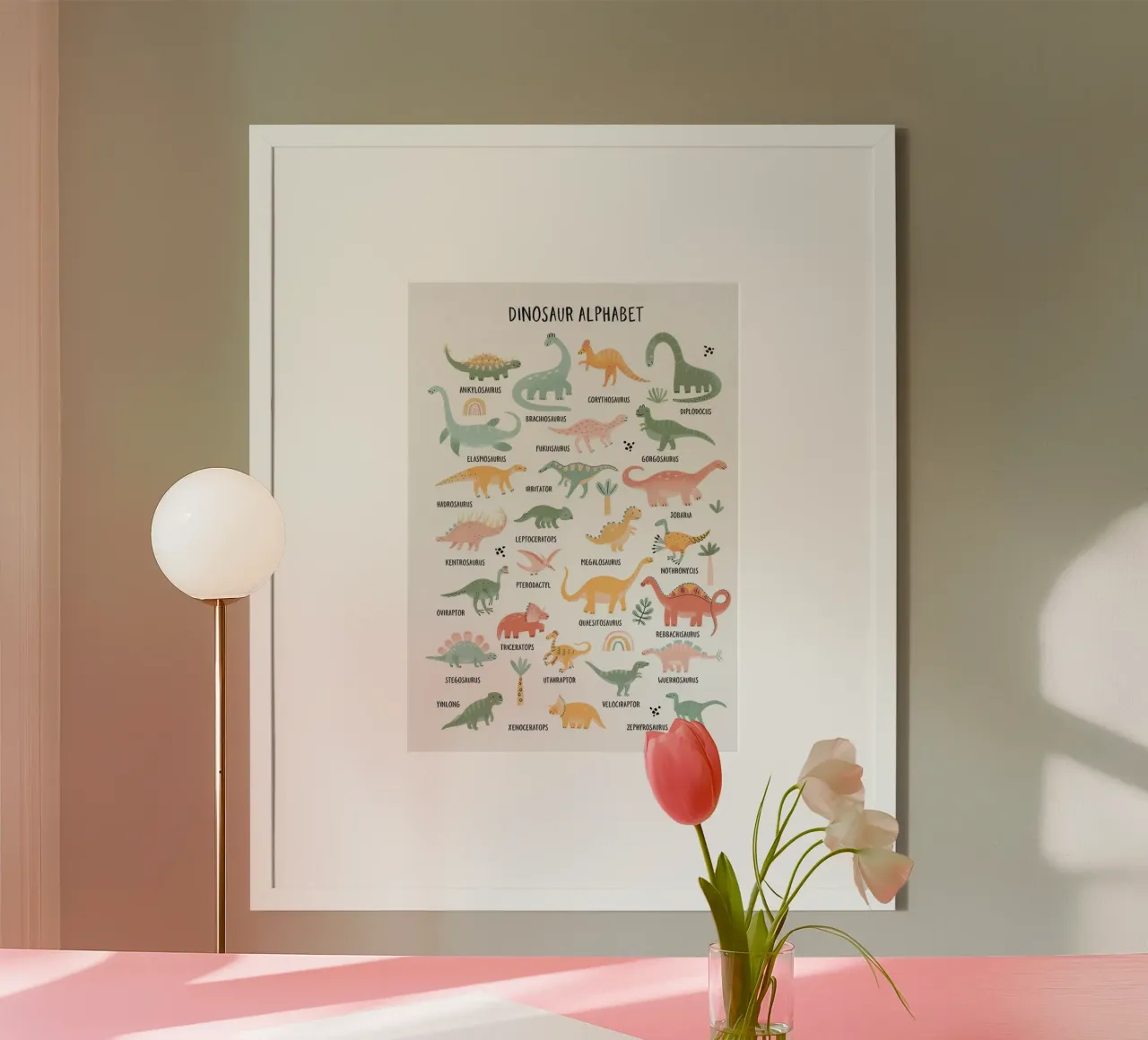 Dino saurus Alfabeto 1 poster da Panait Ivascu