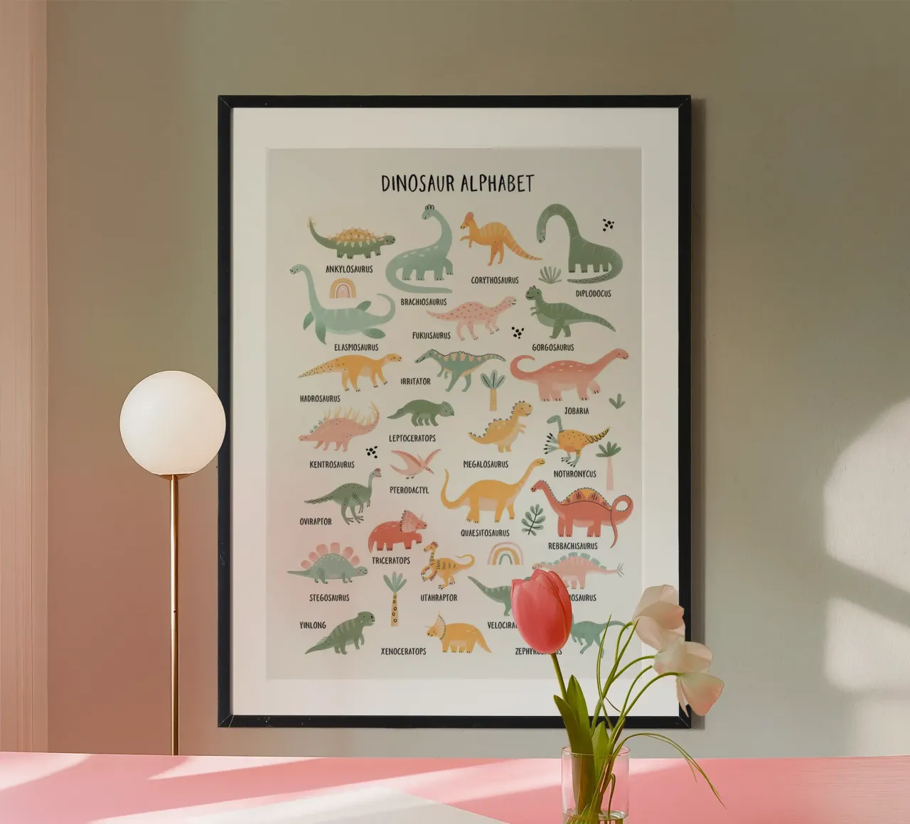 Dino saurus Alfabeto 1 poster da Panait Ivascu