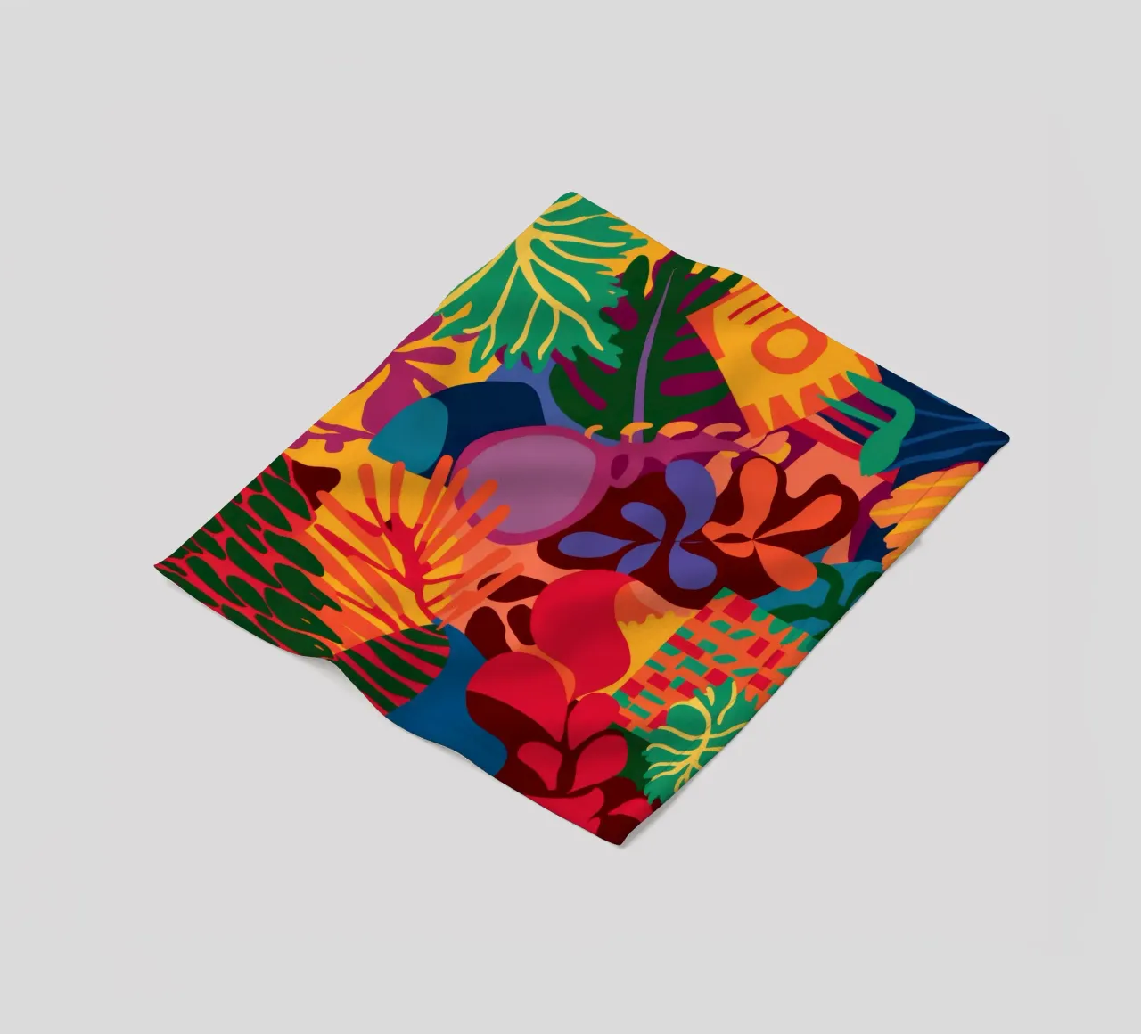 Giungla cremisi Fusion coperta in pile da Frame Aura