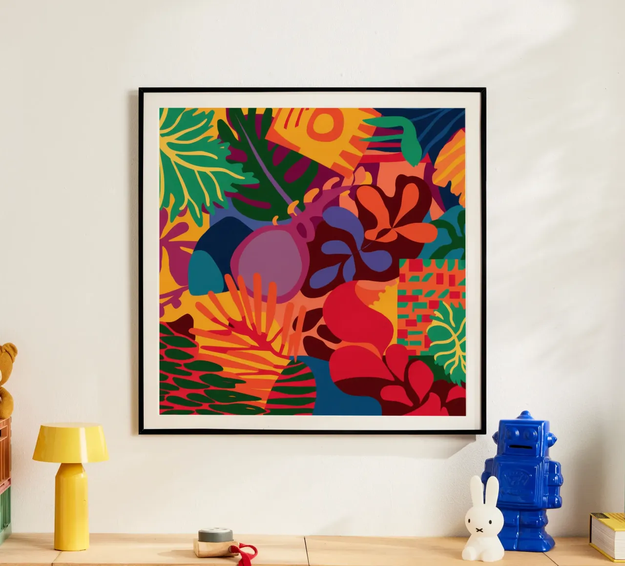 Giungla cremisi Fusion poster da Frame Aura