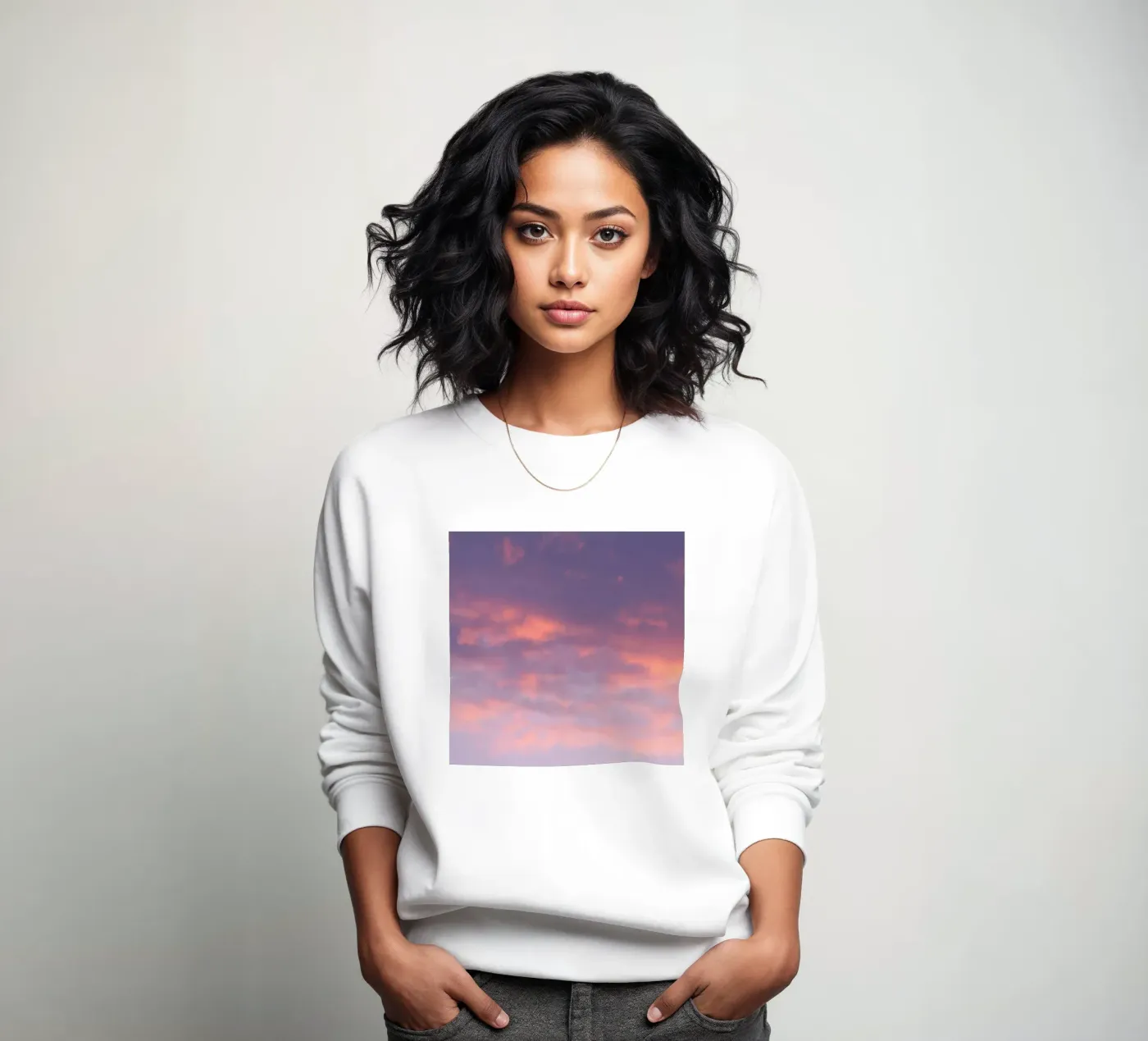 Sunset clouds Sweatshirt von Carol Maia