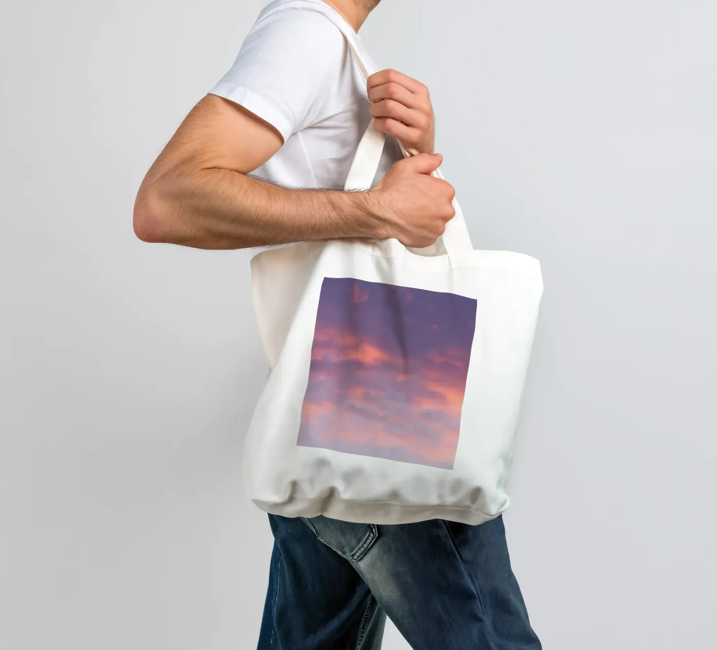 Sunset clouds tote bag by Carol Maia