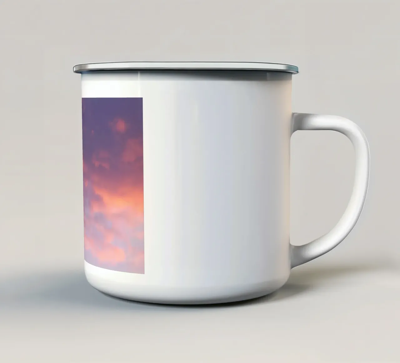 Sunset clouds tazza in smalto da Carol Maia