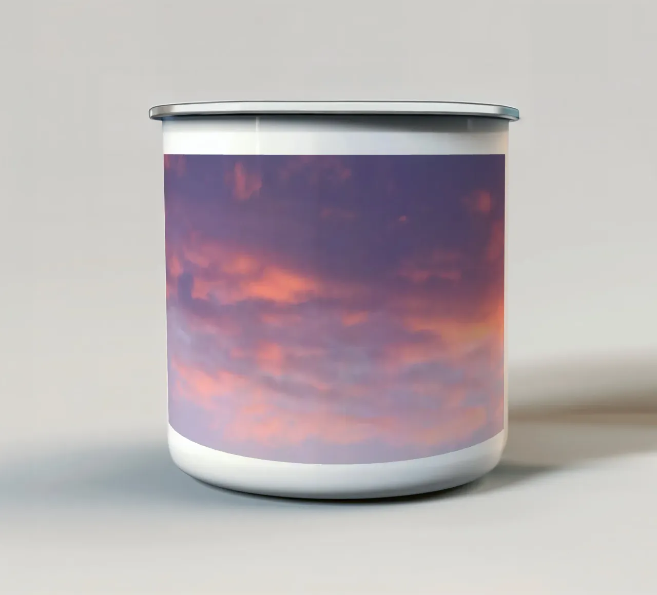 Sunset clouds tazza in smalto da Carol Maia