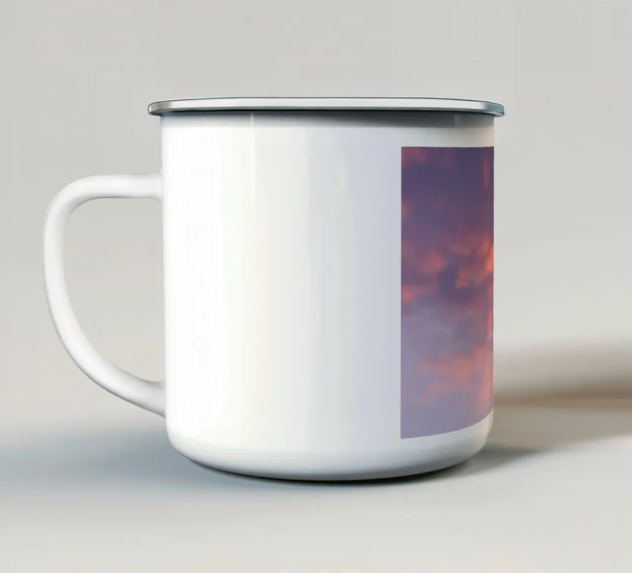 Sunset clouds tazza in smalto da Carol Maia
